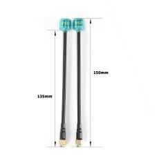 FlyFishRC Osprey 5.8Ghz 150mm RP-SMA Anten - LHCP — Şeffaf Siyah