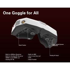 HDZero Goggle 2 FPV Gözlük – Beyaz, Echo Anten Seti