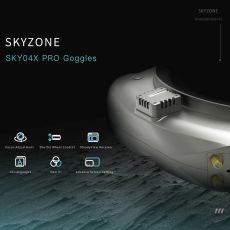 Skyzone SKY04X PRO FPV Goggles – Gray Matte