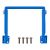 RadioMaster Boxer Ayarlanabilir Uzunluklu CNC Metal Katlanır Stand / Tutamak — Mavi