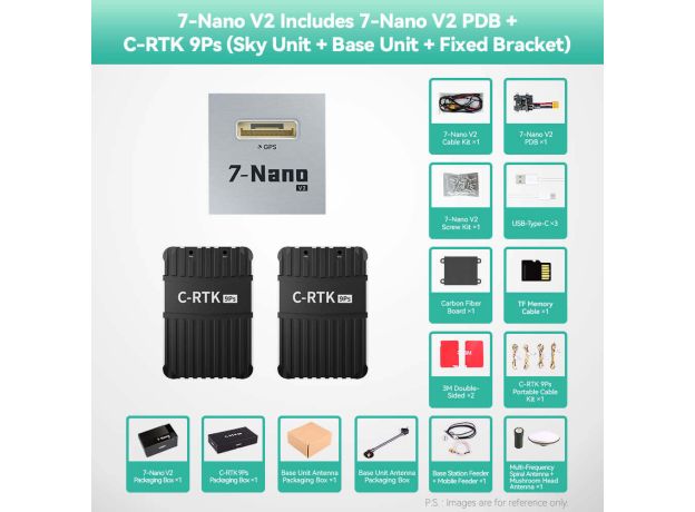 CUAV 7-Nano V2 Uçuş Kontrolcüsü ve Aksesuar Setleri — 7-Nano V2 Standart Kontrolcü