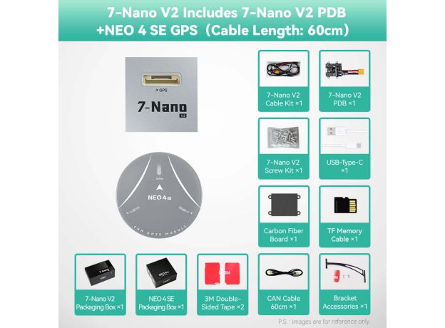 CUAV 7-Nano V2 Uçuş Kontrolcüsü ve Aksesuar Setleri — 7-Nano V2 Standart Kontrolcü