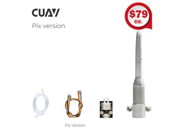 CUAV MS4525 Pitot Tüplü Hava Hızı Sensörü — MS4525 & NEO 3 GPS / Set
