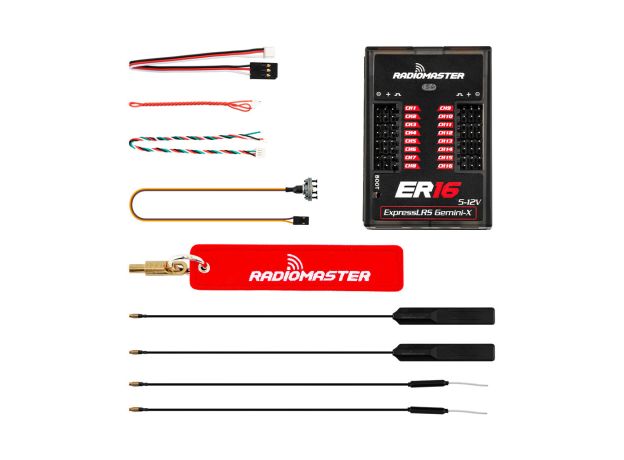 RadioMaster ER16 PWM - Çift Bant GEMINI ve GEMINI-X Alıcı — LBT