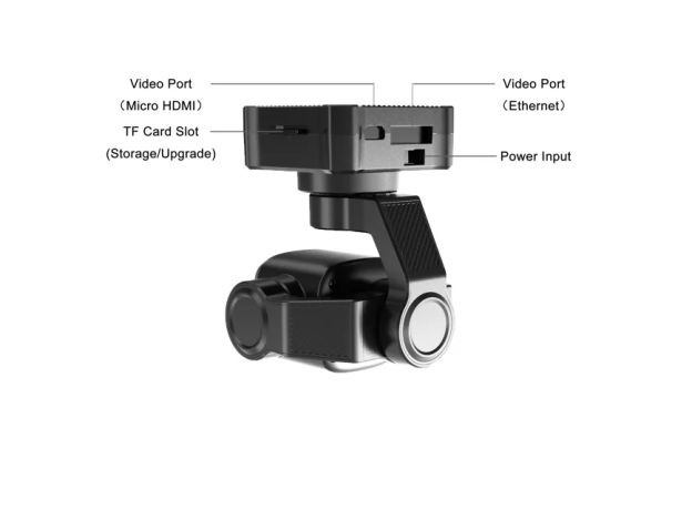 SIYI A8 Mini 4K 6X Yakınlaştırmalı Gimbal Kamera — A8 MINI + MK15
