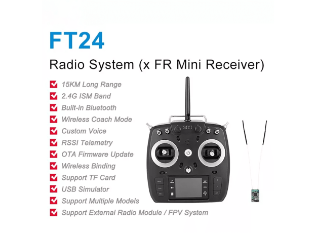 SIYI FT24 Long Range Remote Controller — Japanese hand / FR Mini Receiver