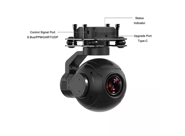 SIYI ZR10 2K 30X Yakınlaştırmalı Gimbal Kamera — ZR10 + MK15