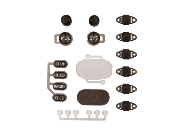 RadioMaster TX16S MK3 Tuş Seti — Şeffaf Siyah