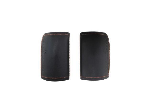 RadioMaster GX15 Side Grip Set — Leather / Black with Red Stitching