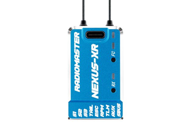 RadioMaster NEXUS-XR Flight Controller Integrated 2.4GHz ExpressLRS Receiver — Blue / FCC