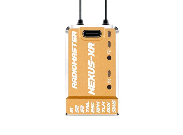 RadioMaster NEXUS-XR Uçuş Kontrolcüsü Entegre 2.4 GHz ExpressLRS Alıcılı — Altın / FCC