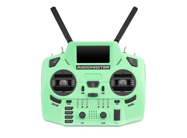 RadioMaster GX12 Crush Radio Controller (ELRS / M2) — Iron Grey