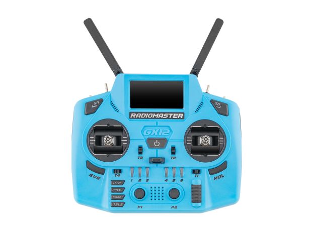 RadioMaster GX12 Crush Radio Controller (ELRS / M2) — Iron Grey