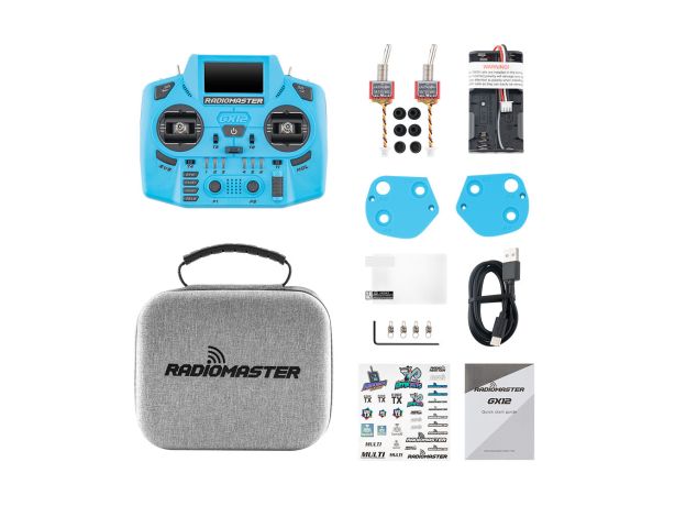 RadioMaster GX12 Crush Uzaktan Kumanda (ELRS / M2) — Canlı Pembe