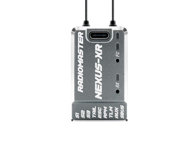 RadioMaster NEXUS-XR Uçuş Kontrolcüsü Entegre 2.4 GHz ExpressLRS Alıcılı — Gri / LBT