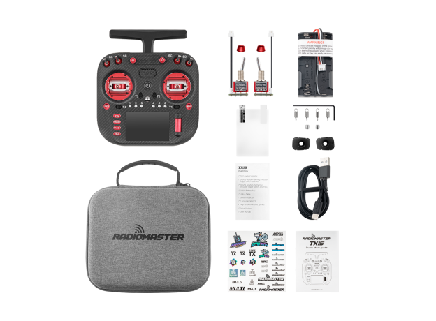 RadioMaster TX15 Max Radio Controller (ELRS / M2) — Red / ELRS / LBT