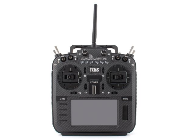 RadioMaster TX16S Mark II Max Radio Controller (M2) — ELRS (FCC) / AG01 Hall Gimbal / Carbon Fiber Red