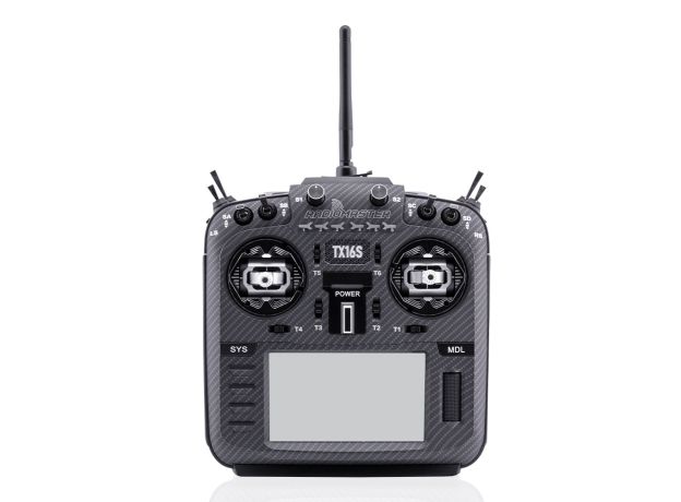 RadioMaster TX16S Mark II Max Radio Controller (M2) — 4-in-1 (FCC) / AG01 Hall Gimbal / Carbon Fiber Red