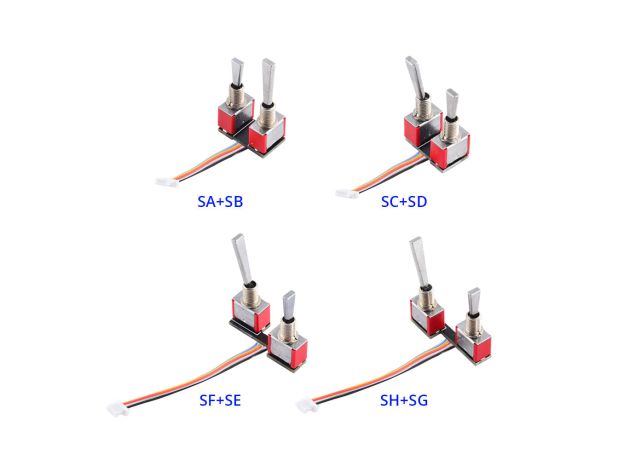 RadioMaster TX16S MKII Uyumlu SA+SB/SC+SD/SF+SE/SH+SG Anahtar Grupları — SC + SD Anahtar Grupları