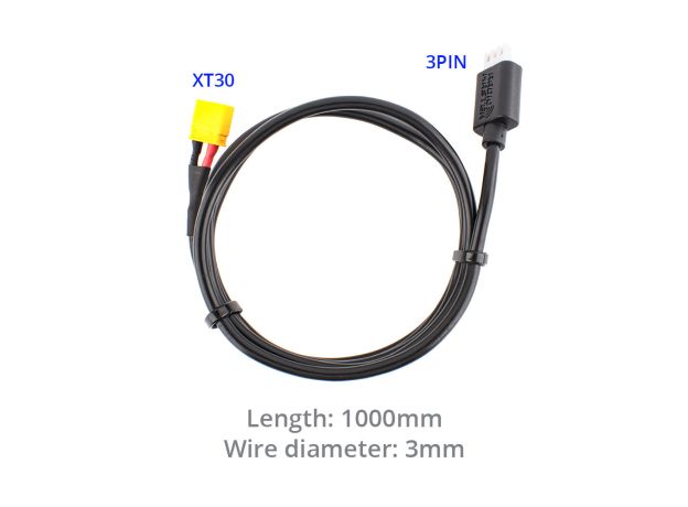 RadioMaster Zorro Kumanda Uyumlu XT30 to 3Pin JST Kablosu