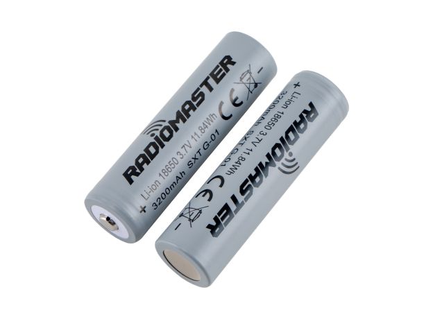 RadioMaster 18650 3200mAh 3.7V Pil (2Adet) için TX16S / Boxer / TX12/ Pocket / MT12 Kumandalar — 3200mAh