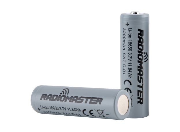 RadioMaster 18650 3200mAh 3.7V Pil (2Adet) için TX16S / Boxer / TX12/ Pocket / MT12 Kumandalar — 3200mAh