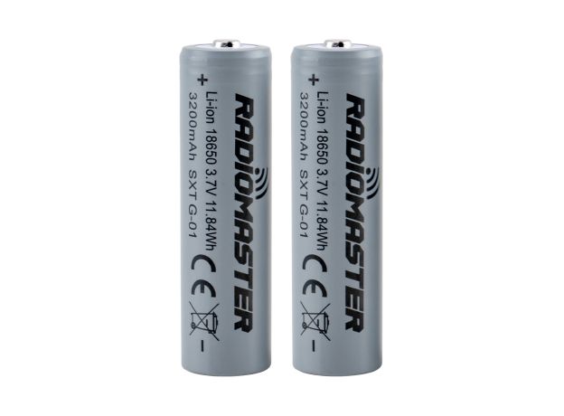 RadioMaster 18650 3200mAh 3.7V Pil (2Adet) için TX16S / Boxer / TX12/ Pocket / MT12 Kumandalar — 3200mAh