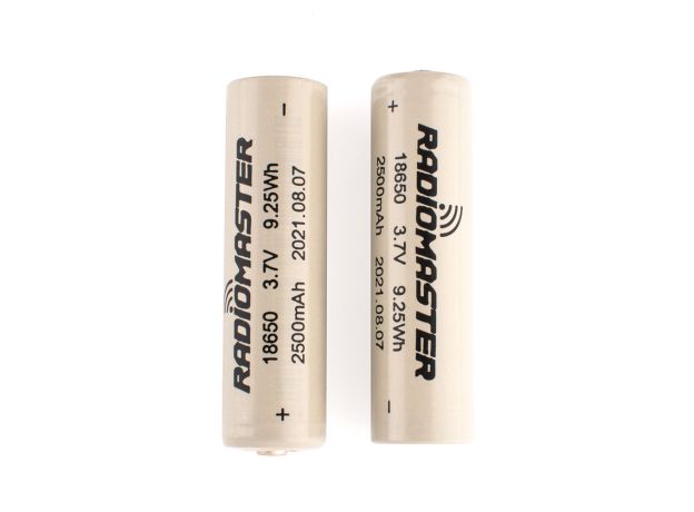 RadioMaster 18650 3200mAh 3.7V Pil (2Adet) için TX16S / Boxer / TX12/ Pocket / MT12 Kumandalar — 2500mAh