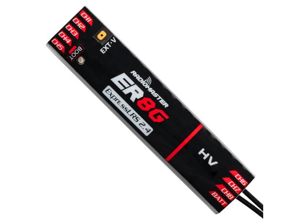 RadioMaster ER8G & ER8GV 2.4GHz ELRS PWM Alıcı — ER8G