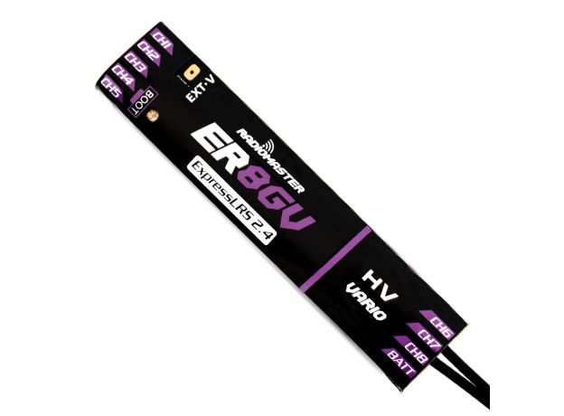 RadioMaster ER8G & ER8GV 2.4GHz ELRS PWM Alıcı — ER8GV