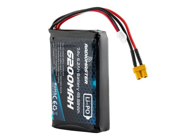 RadioMaster 2S 7.4V 6200mAh Lipo Battery