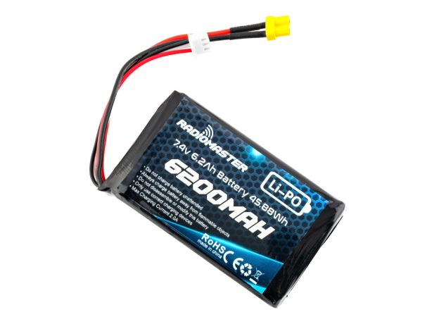 RadioMaster 2S 7.4V 6200mAh Lipo Battery