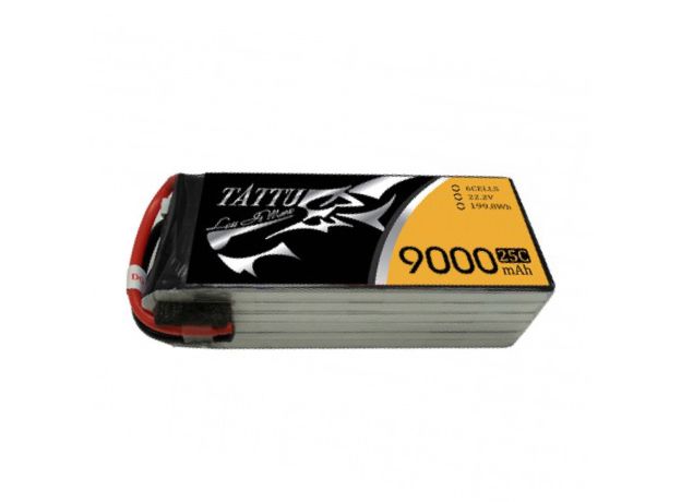 Tattu 9000mAh 6S 25C 22.2V LiPo Batarya | Konnektörsüz | UAV Classic