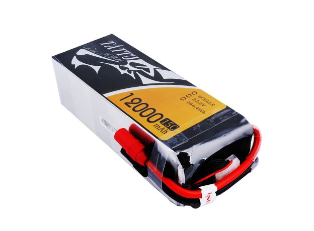 Tattu 12000mAh 6S 15C 22.2V LiPo Batarya | AS150+XT150 Konnektör | UAV Classic