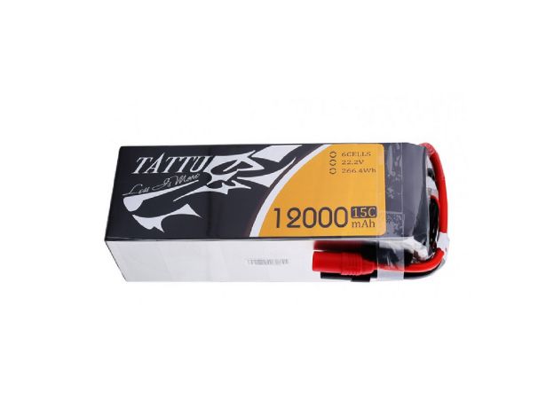 Tattu 12000mAh 6S 15C 22.2V LiPo Batarya | AS150+XT150 Konnektör | UAV Classic
