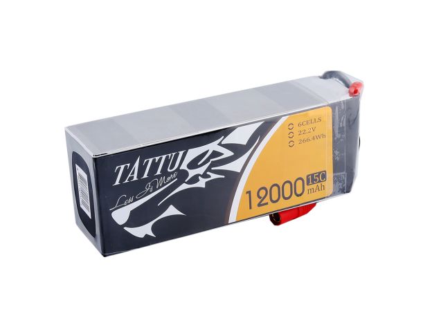 Tattu 12000mAh 6S 15C 22.2V LiPo Batarya | AS150+XT150 Konnektör | UAV Classic
