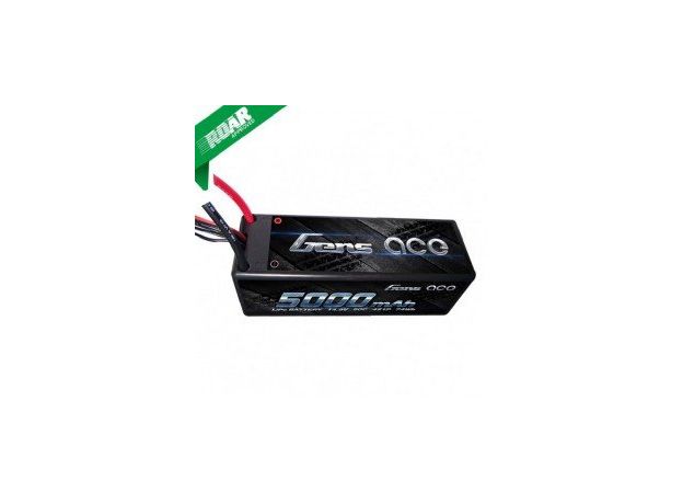 Gens ace 5000mAh 4s 50C 14.8V Sert Kasalı LiPo Batarya 14# ile Deans Konnektör