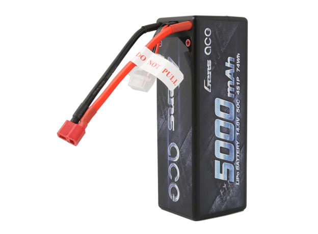 Gens ace 5000mAh 4s 50C 14.8V Sert Kasalı LiPo Batarya 14# ile Deans Konnektör