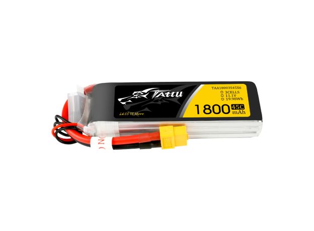Tattu 1800mAh 3S 45C 11.1V LiPo Batarya | XT60 Konnektör | FPV Classic