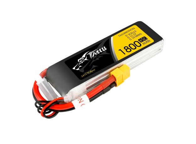 Tattu 1800mAh 3S 45C 11.1V LiPo Batarya | XT60 Konnektör | FPV Classic