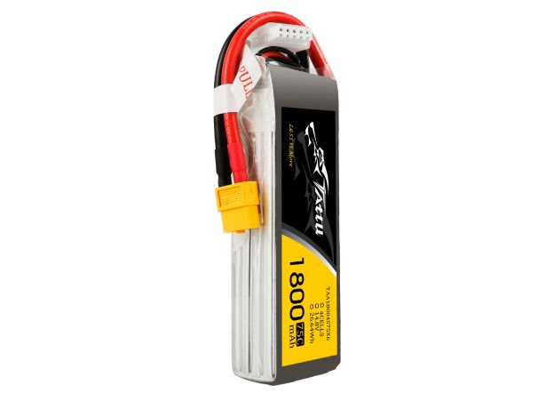 Tattu 1800mAh 4S 75C 14.8V LiPo Batarya | XT60 Konnektör | FPV Classic