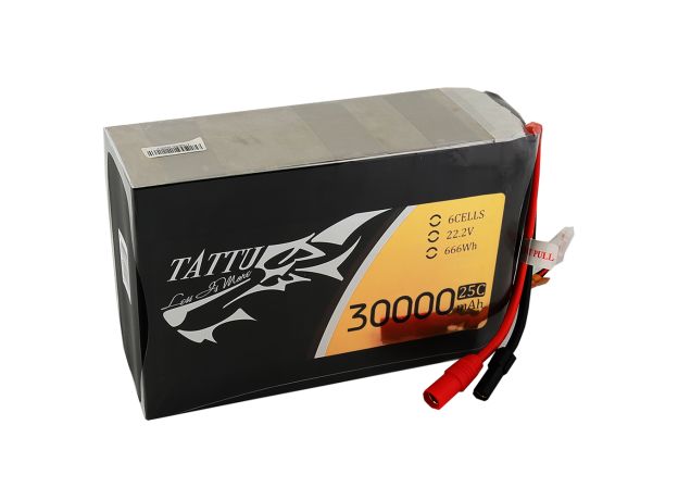 Tattu 30000mAh 6S 25C 22.2V LiPo Batarya | AS150+XT150 | UAV Classic