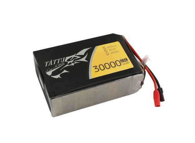 Tattu 30000mAh 6S 25C 22.2V LiPo Batarya | AS150+XT150 | UAV Classic