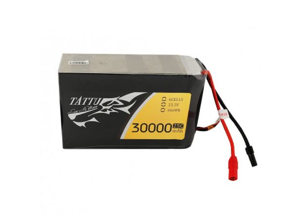 Tattu 30000mAh 6S 25C 22.2V LiPo Batarya | AS150+XT150 | UAV Classic