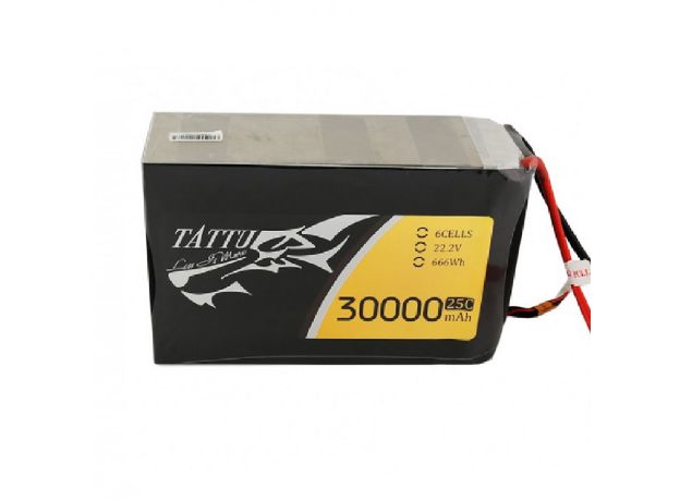 Tattu 30000mAh 6S 25C 22.2V LiPo Batarya | AS150+XT150 | UAV Classic