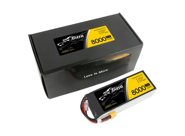 Tattu 8000mAh 6S 25C 22.2V LiPo Batarya | XT60 Konnektör | UAV Classic