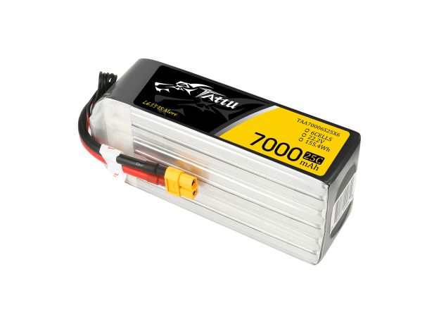 Tattu 7000mAh 6S 25C 22.2V LiPo Batarya | XT60 Konnektör | UAV Classic