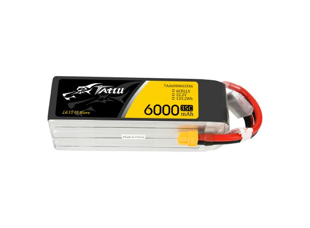 Tattu 6000mAh 6S 35C 22.2V LiPo Batarya | XT60 Konnektör | UAV Classic