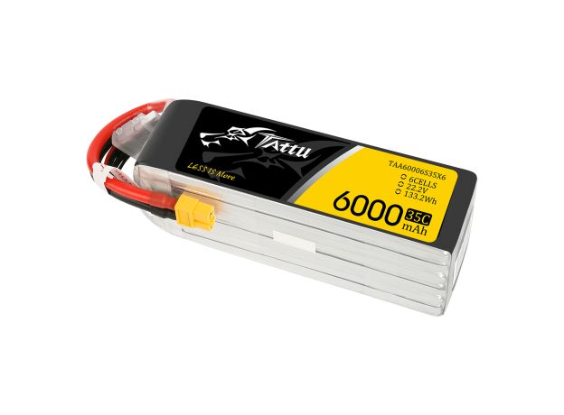 Tattu 6000mAh 6S 35C 22.2V LiPo Batarya | XT60 Konnektör | UAV Classic