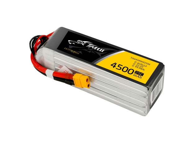 Tattu 4500mAh 6S 25C 22.2V LiPo Batarya | XT60 Konnektör | UAV Classic